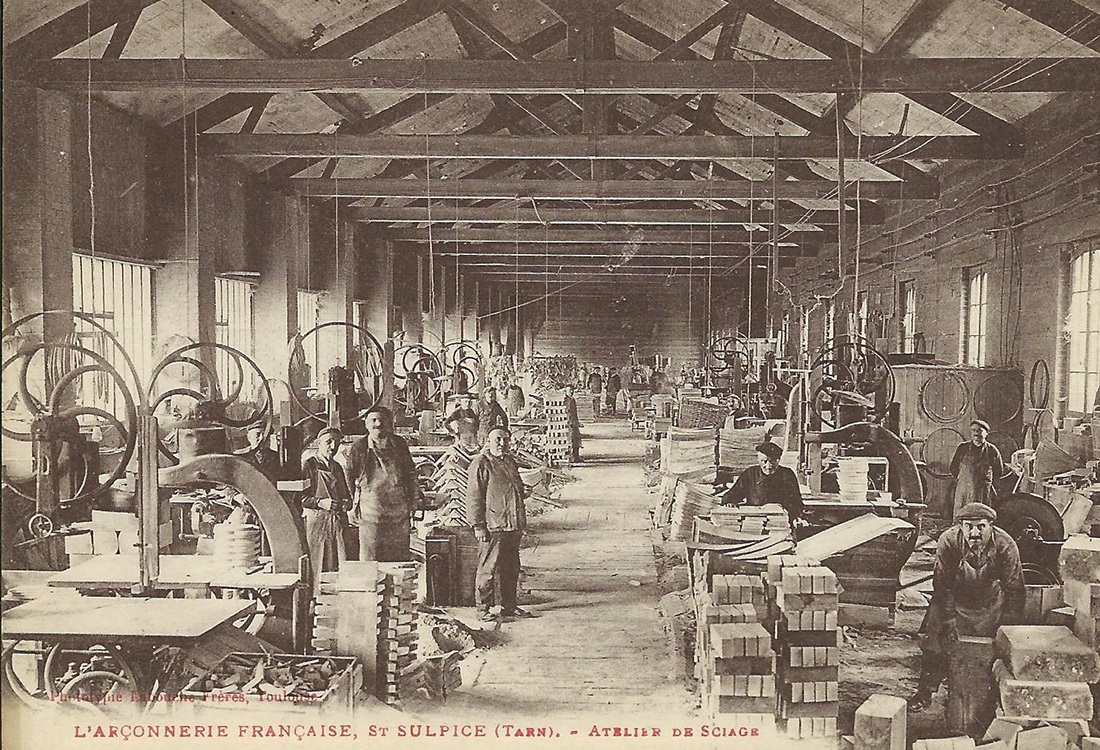 vieille image de l'usine de l'arçonnerie française